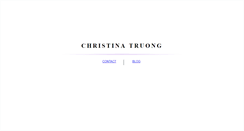 Desktop Screenshot of christinatruong.net