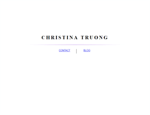 Tablet Screenshot of christinatruong.net